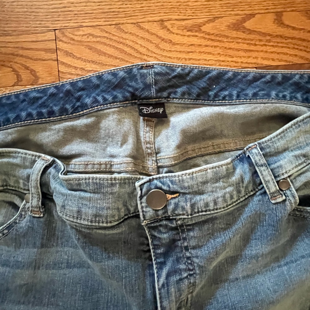 Mickey Mouse Patch Distressed Jeans - image 9